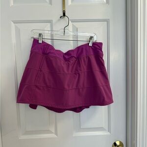 Lulu Lemon Pace Rival Mid Rise Long Tennis Skort